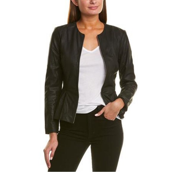 BB Dakota Jackets & Blazers - BB Dakota Clary Leather Jacket Black Size S